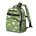 thumbnail image 2 of Green Daisy Flower Yellow Centers Pattern Backpack for School,Cute School Bag,Schoolbag with Adjustable Shoulder Straps & Padded Back,15.25"x11.5"x5.25", 2 of 5