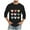 Black, variant on Men's Graphic T-Shirt Love Heart Printed T-Shirt 3/4 Sleeve Tshirt Top Cute Printed T-Shirt Valentine's Day Tops Casual Valentines Gifts Plus Size 2X 3X 5X