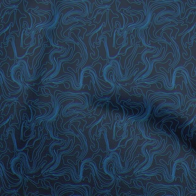 oneOone Polyester Lycra Blue Fabric Abstract Dress Material Fabric Print Fabric By The Yard 56 Inch Wide