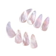 thumbnail image 3 of Fiocias 8 Pieces Guzheng Finger Picks for Adult Curved Double Sided Nail Covers Finger Nail Protectors Sturdy Compact Material Comfortable Design Suitable for Learning Performance String style A, 3 of 8