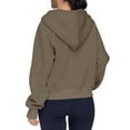 thumbnail image 6 of BDPORKAS Oversized Hoodies for Women Half Zip Fleece Sweatshirt Pullover Jacket with Thumb Holes, 6 of 7