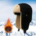 thumbnail image 3 of Sombrero de bombardero Zulema invierno Gorras de esquí Senderismo Cálido Negro, 3 of 8