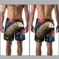 thumbnail image 3 of luoweisi Men's Beach Shorts Quick Dry Swim Trunks with Mesh Lining Unique Pangolin S, 3 of 5