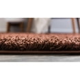 thumbnail image 4 of Unique Loom Solid Shag Modern Plush Area Rug 8' x 11' Rectangle Chocolate Brown, 4 of 5
