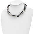 thumbnail image 4 of Sterling Silver Rh 6-7mm White/Black/Silver Fwc Pearl With 2In Ext. Necklace (19 X 15) Made In China qh4798-17, 4 of 5