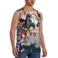 thumbnail image 2 of Mha Boku no Hero Academia Men's Tank Top Lightweight Summer Sleeveless Tee Shirt Muscle Tank Tops Workout T-Shirts Casual Athletic Undershirts, 2 of 7
