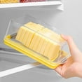 thumbnail image 5 of Deyuer Butter Slicer Box Plastic Butter Cutter Dish with Transparent Lid for Counter Top Refrigerated Butter Container DIY Baking Butter Dish Box with Stainless Steel Cutter, 5 of 17
