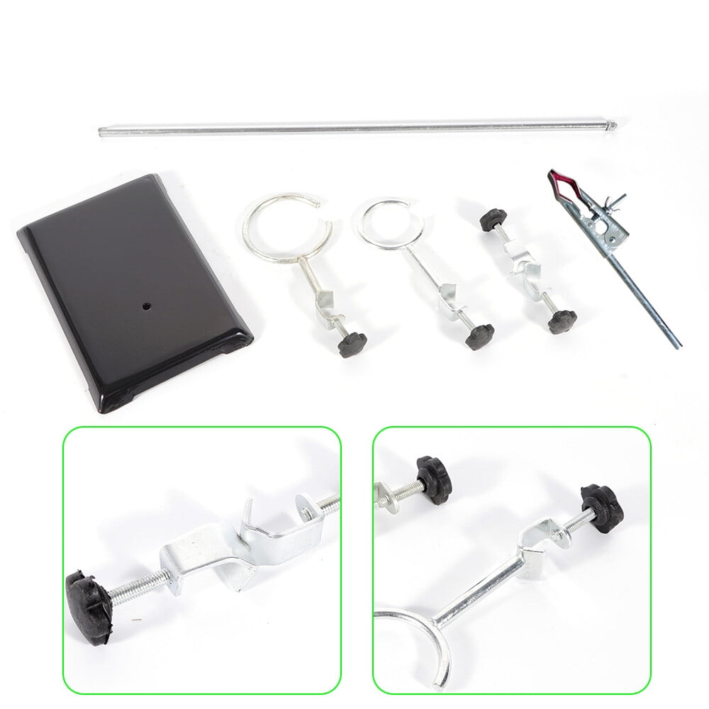 Laboratory Distilling Apparatus Stands Support Clamp Flask Retort Fixing Kit