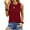 Wine Red, variant on UVN Tank Tops for Women Summer Sleeveless Eyelet Blouse Casual Crew Neck Basic Tees