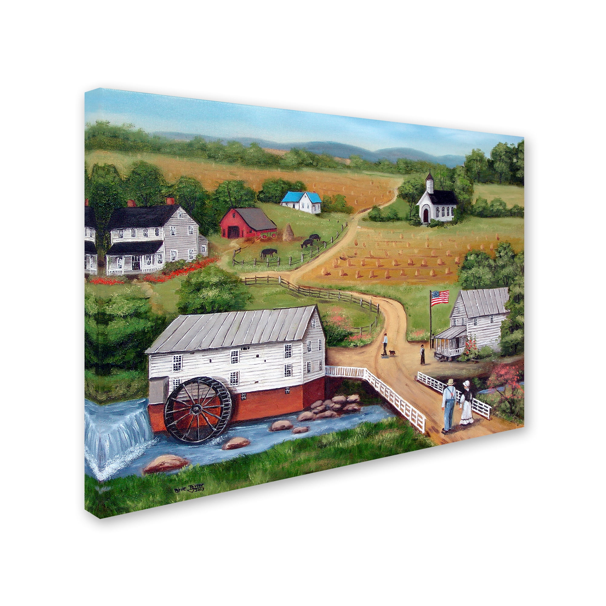 Trademark Fine Art 'Murrays Mill The Past' Canvas Art by Arie Reinhardt Taylor