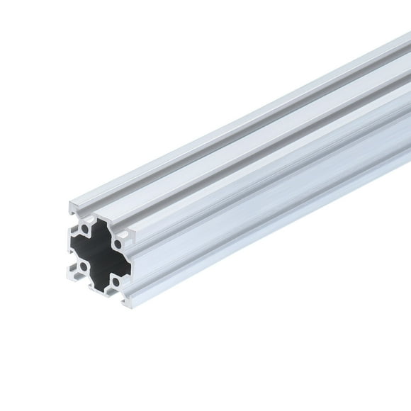 Unique Bargains 1 Pcs 4040 V Slot Aluminum Extrusion 300mm(11.81 Inch) Silver European Standard Anodized Linear Rail