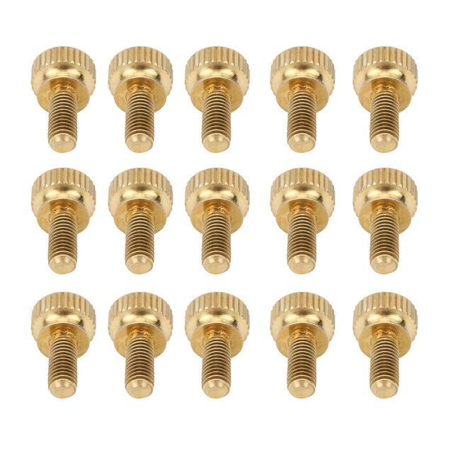 Tête Ronde Moletage Vis Torsadée, 50pcs Plat Moleté Pouce Fournitures Industrielles Moletage Vis à Tête Professionnellement Testé
