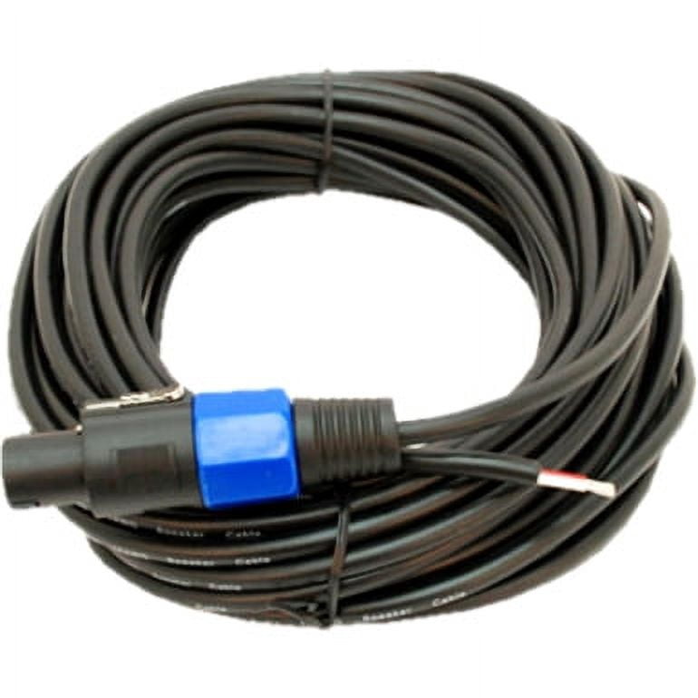 Seismic Audio SPRW50, Raw Wire to Speakon Speaker Cable 50'