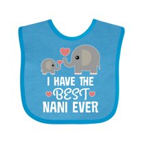 Inktastic Best Nani Ever Grandchild Boys or Girls Baby Bib