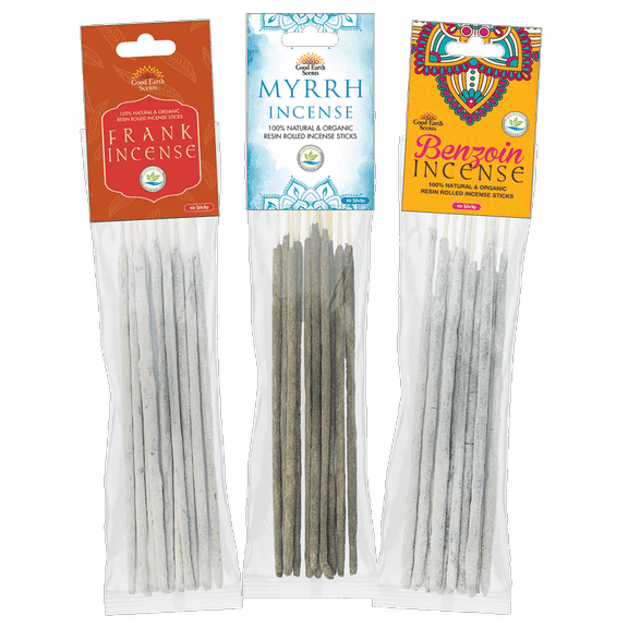 Soul Sticks Set of 3 Healers Blend 100% Natural and Organic Resin Rolled Incense Sticks