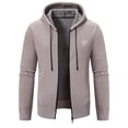 thumbnail image 3 of Maoxin Men Jacket Men's Casual Fashionable Long Sleeved Hooded Pocket Jacket Long Sleeve Hooded Casual Outwear Jackets Jackets for Men , White , L, 3 of 5