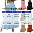 thumbnail image 3 of Miqool Women's Flowy Boho Maxi Skirt Smocked High Wasited Ruffled Tiered Skirts Vacation Summer Beach A-Line Swing Long Skirts, 3 of 6