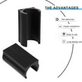 thumbnail image 2 of MasteelfCA 50pcs Trampoline Pole Covers Non-skid Caps Furniture Table Chair Foot Pads, 2 of 9