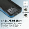 thumbnail image 3 of Nalacover Wallet Case for iPhone 13 Pro Max, Premium Leather Case with Card Holder, 360°Rotation Ring Kickstand, RFID Blocking Protective Magnetic Back Clsoure Case For iPhone 13 Pro Max, Blue, 3 of 13