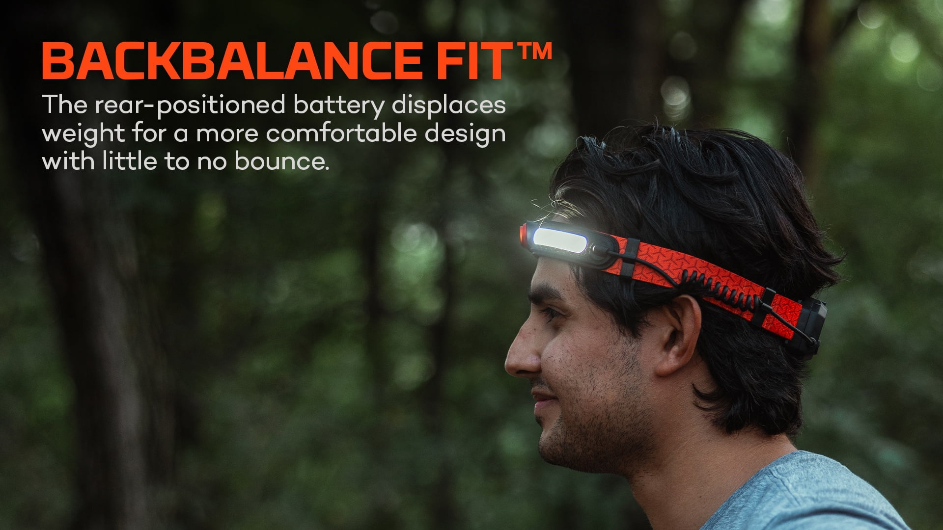 NEBO CurvBeam 600 Lumen LED FLEX (Rechargeable or AAA Battery) Headlamp