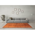 thumbnail image 3 of Ahgly Company Indoor Square Oriental Orange Industrial Area Rugs, 8' Square, 3 of 4