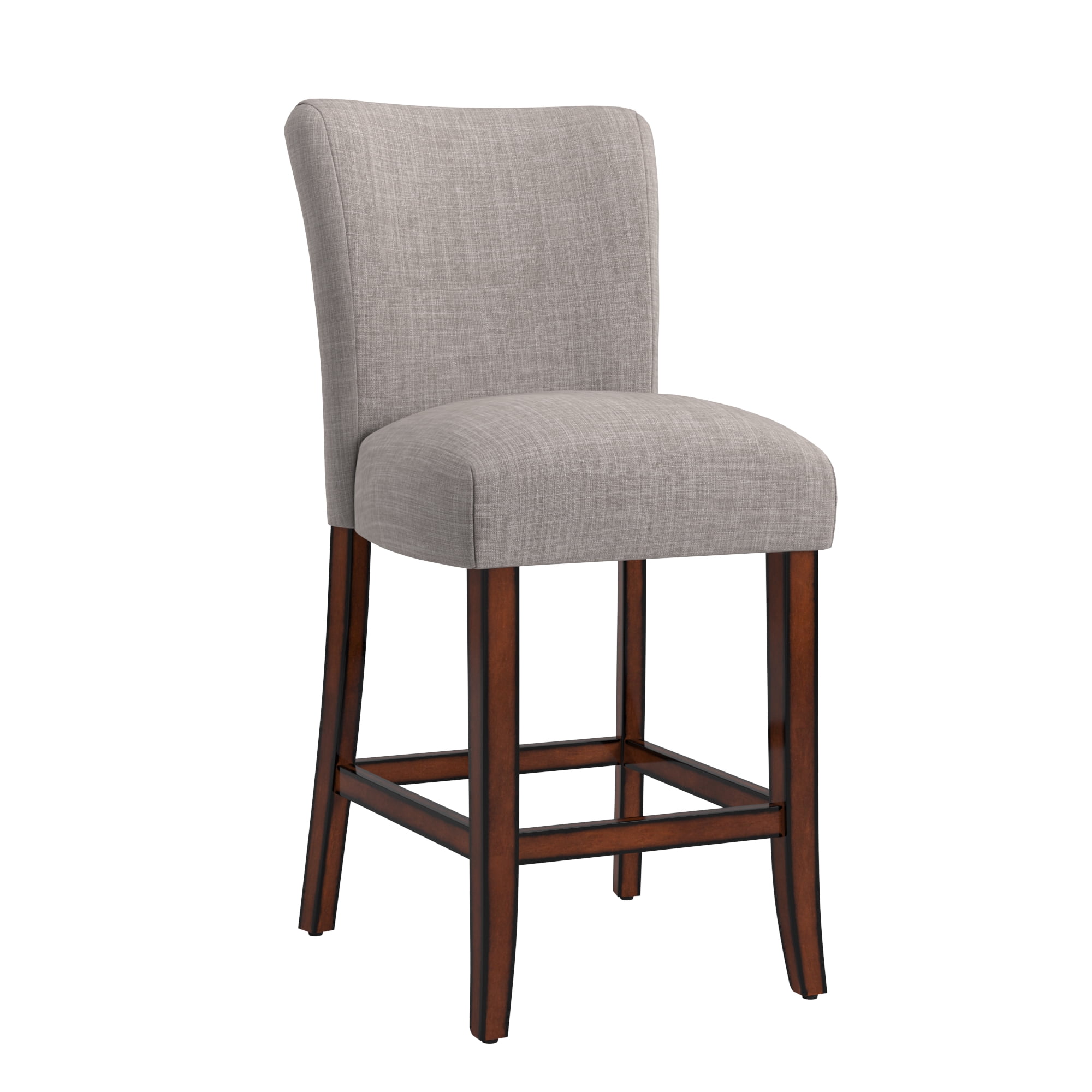 Chelsea Lane Counter Height Linen Dining Chairs, Set of 2, Gray