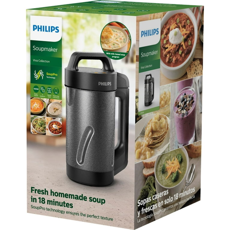 Philips Soup Maker- Multicooker- HR2204/70 - Black And Stainless Steel 