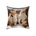 thumbnail image 2 of Ohmyroo Cute Animals Print Pillow Set 17.7x17.7 Inches Comfortable Fabric For Bedroom Living Room Sofa Cushion Decoration, 2 of 6