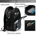 thumbnail image 4 of Goofa The Nightmare Before Christmas Pattern USB Backpack with Charging Port - Large Capacity Travel Backpack , Computer Backpack , Multi-Pocket Laptop Backpack, 4 of 7