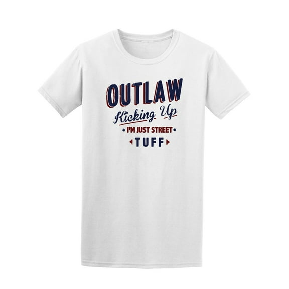Outlaw Kicking Up Tee. Men's-Image by Shutterstock