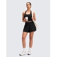 thumbnail image 4 of CRZ YOGA Softretch 2 in 1 Causal Shorts for Women High Waisted Flowy Yoga Lounge Workout with Pockets, 4 of 6