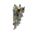 thumbnail image 4 of Adorno Navideño con Lazo en Forma de Lágrima, Fondo Nevado, Adorno Colgante para Puerta de Entrada, Casa, Interior Y Exterior, Decoración Navideña Par Oro, 4 of 9