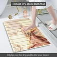 thumbnail image 4 of Alfombrilla de baño de piedra de diatomita | Alfombrilla de baño antideslizante, superabsorbente y de secado rápido | Simplicidad elegante | Alfombrilla de ducha de tierra de diatomeas para baño,, 4 of 5
