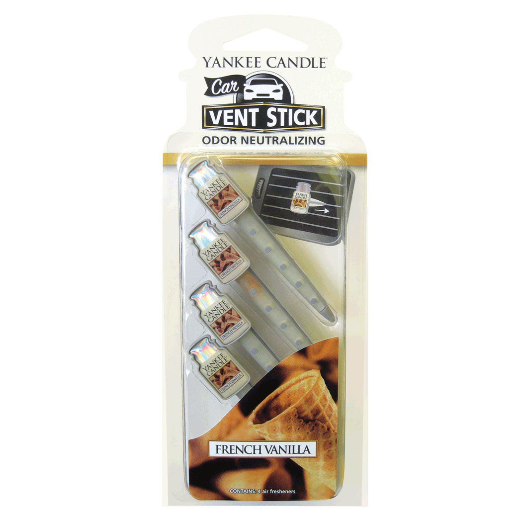 Yankee Candle Car Vent Stick Odor Neutralizing Air Freshener, French