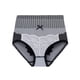 thumbnail image 4 of Ropa interior de mujer Abdomen Braguitas breves elásticas Calzoncillos de entrepierna sin costuras de cintura alta, Gris, M sidaley AP000977-01, 4 of 7