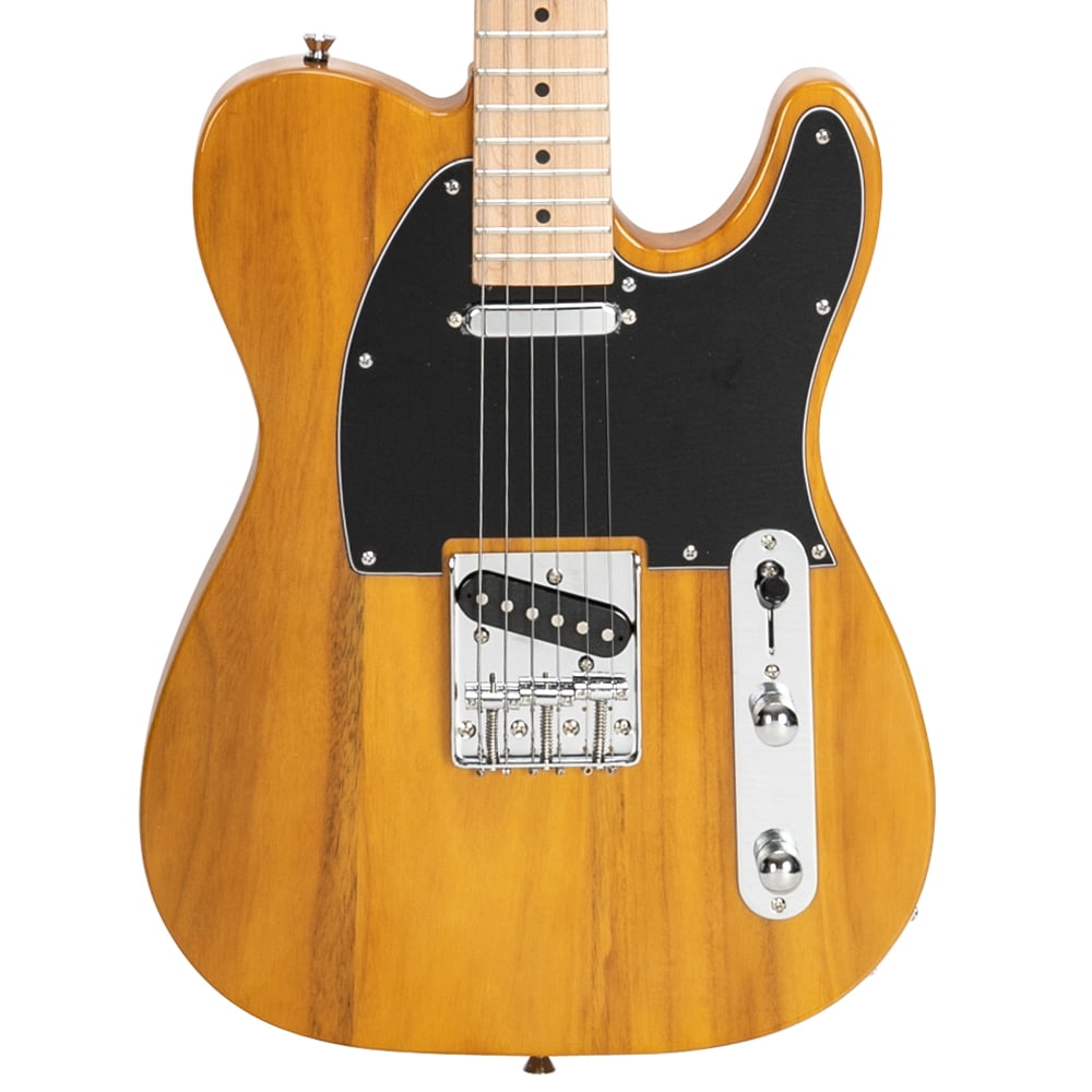Maple Fingerboard GTL Electric Guitar SS Pickup Transparent Yellow