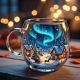 thumbnail image 3 of ACDANC Christmas Mugs Christmas Cheer Mug Clear Coffee Mug Hand Painted Winter Scenery Glass Mugs Personalized Coffee Mugs Perfect for Christmas Decor Cute Coffee Mugs Glass Coffee Mugs(3.9 In), 3 of 7