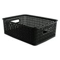 thumbnail image 2 of Advantus Weave Bins 13 7/8 x 10 1/2 x 4 3/4 Plastic Black 2 Bins 40327, 2 of 4