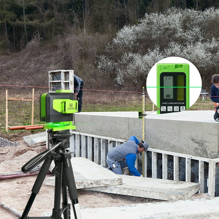 Laser level with magnetic base outlet