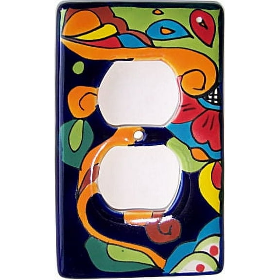 Rainbow Talavera Outlet Switch Plate