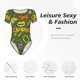 thumbnail image 4 of Balery Camping 1 Body de cuello redondo de manga corta para mujer Tops de manga corta Tops básicos-XX-Large, 4 of 7