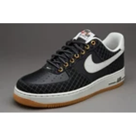 Nike Air Force 1 Black Bone Gum 488298-095 Sz 8.5 Winter Work Sneaker Boot Shoes