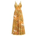 thumbnail image 4 of FcBaudy Camisole Sans Manches Robe Col en V, Robes d'Été pour Femmes, Robes Sans Manches Imprimées à Bretelles Longues Robe pour Femmes, 4 of 7