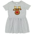 thumbnail image 3 of Inktastic Rudolph the Red Nose Reindeer Girls Toddler Dress, 3 of 5