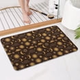 thumbnail image 4 of Brown Sun Moon Cloud Pattern Bathroom Rugs Mat,Non Slip Microfiber Bathroom Rug,Rubber Backing,Soft Bathroom Mats for Bathroom Floor,Tub and Shower,17x27in(43x68cm), 4 of 5