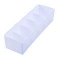 thumbnail image 3 of Armario Contenedores Organizador Cajón Cajas de sujetadores Cajón Cosmético Divisor Almacenamiento 5 celdas Calcetines Organizador ordenado Calcetines Blanco BLESIY Organizador de almacenamiento, 3 of 8
