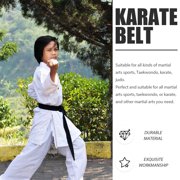 UPKOCH 1Pcs Professional Black Karate Belt for Men and Women 110.2x1.6in