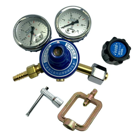 Welding Gas Welder Gauges s for Acetylene 8mm Outlet - Blue, as described