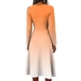 thumbnail image 5 of Women's Summer Floral Maxi Dress Plus Size Flowy Casual V Neck Wrap Dress High Waist A-Line Swing Sundress, 5 of 6