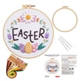 thumbnail image 1 of Easter Kit Printed And Eggs Embroidery Set For Beginners | Complete DIY Craft Thoughtful Easter Gift Spring Wall Art, 1 of 9